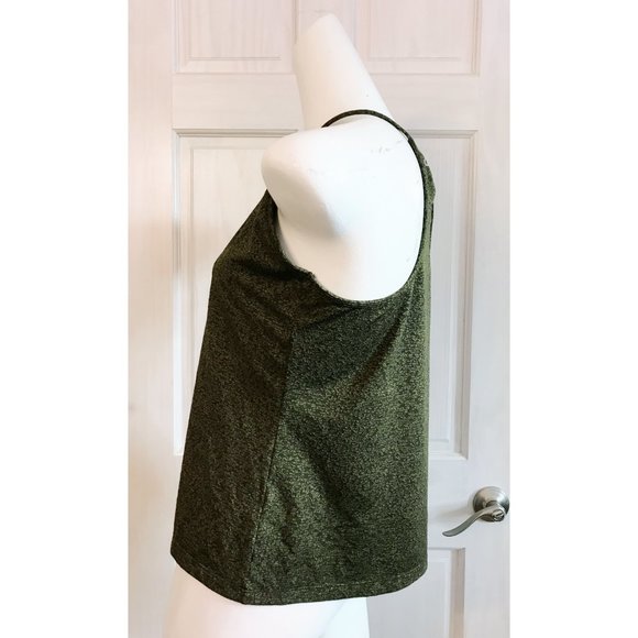 Good Condition | GAPfit Halter Neck Olive Green Tank | Size Medium | Altered - Picture 4 of 11